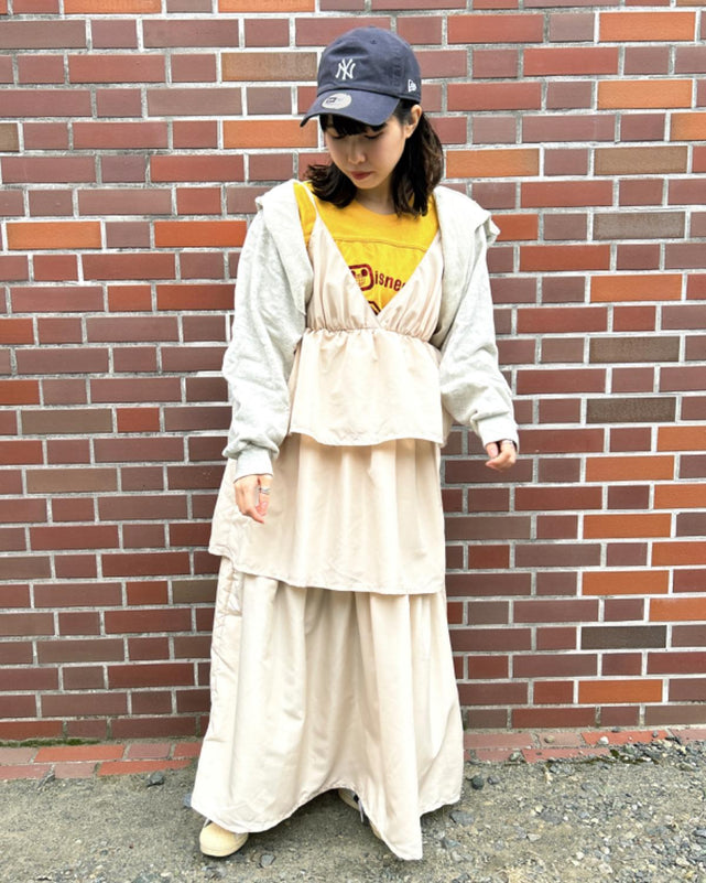 ティアードキャミワンピース