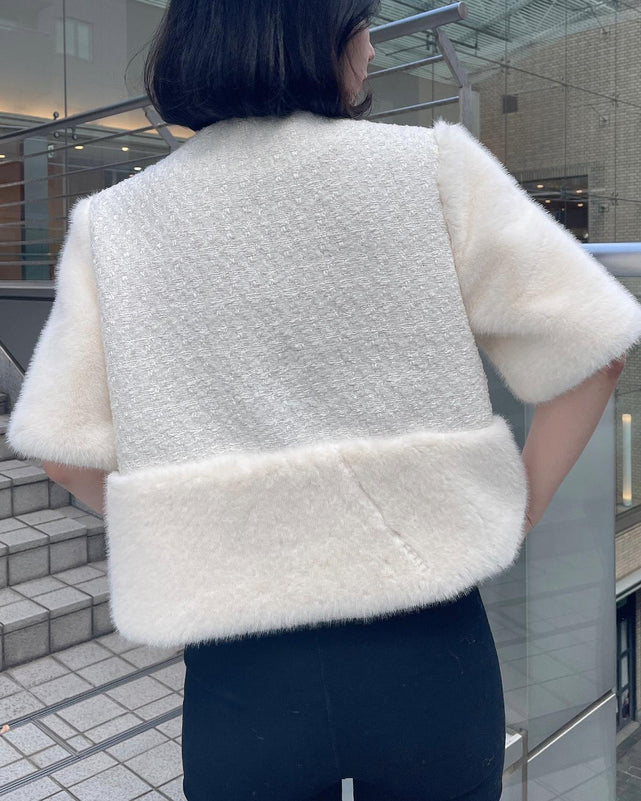 ツイードファージャケット