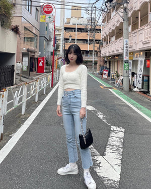 ウエストデザインフレアパンツ