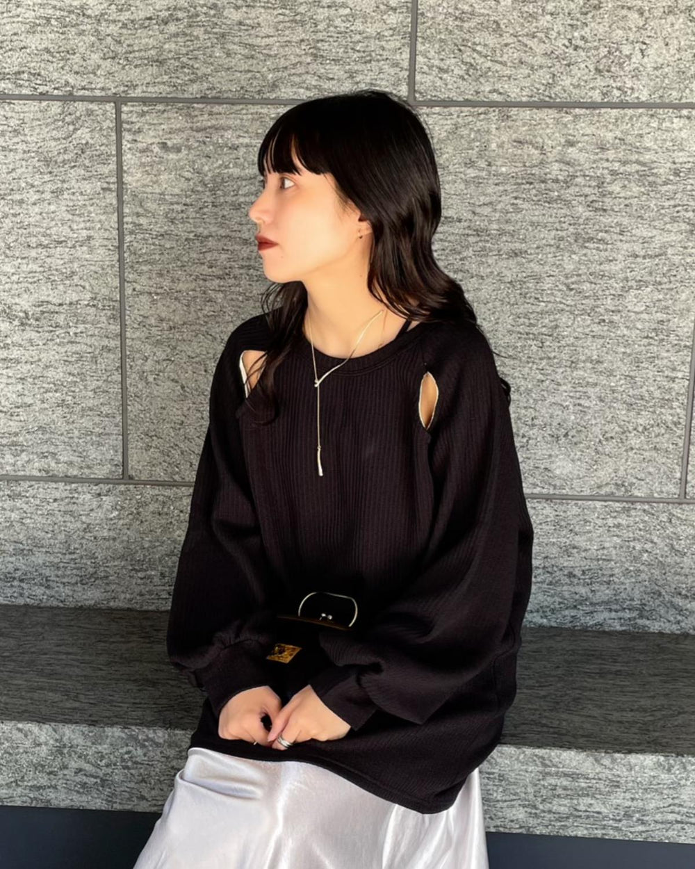 カットアウトミニワンピース