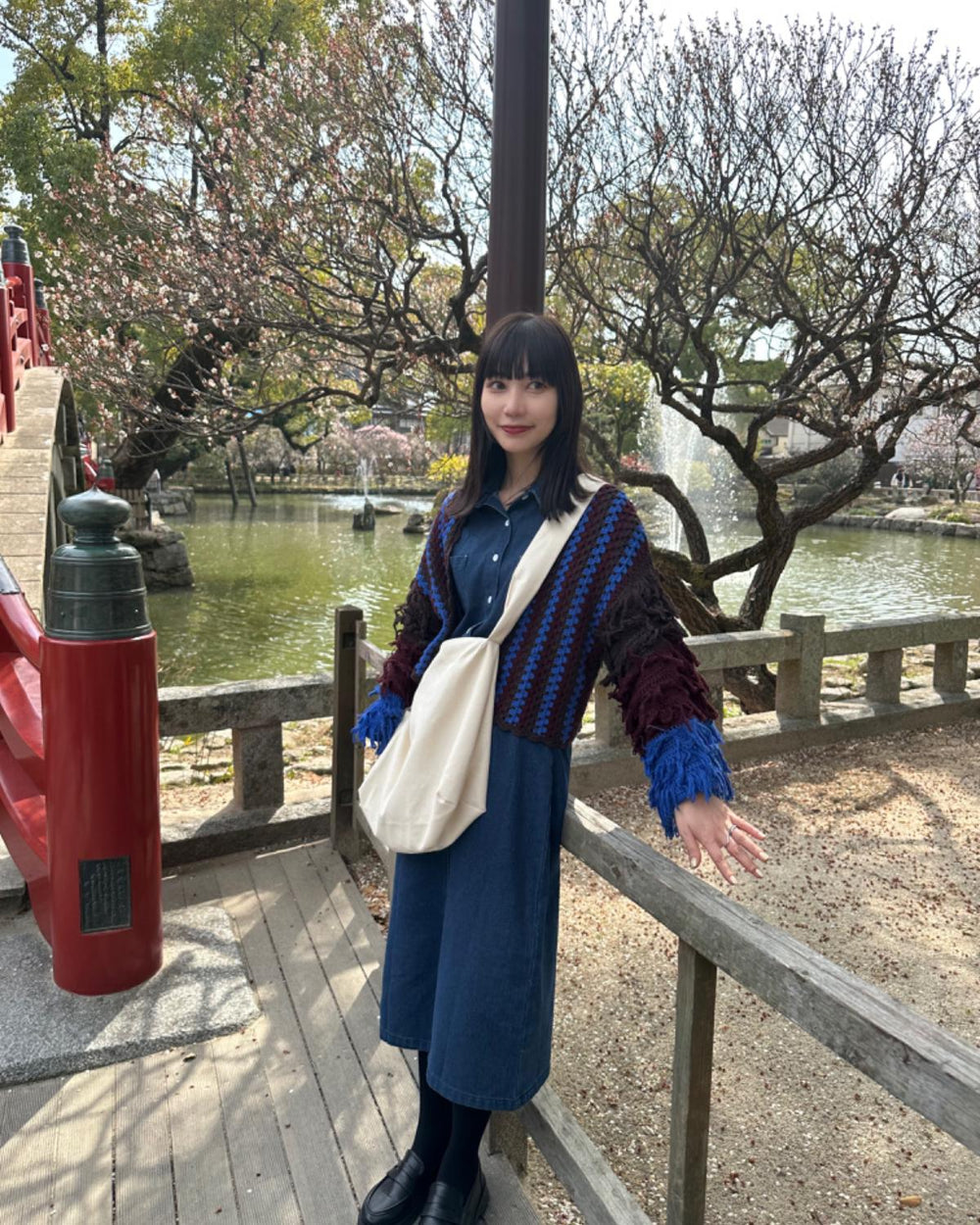 スリットデニムスカート