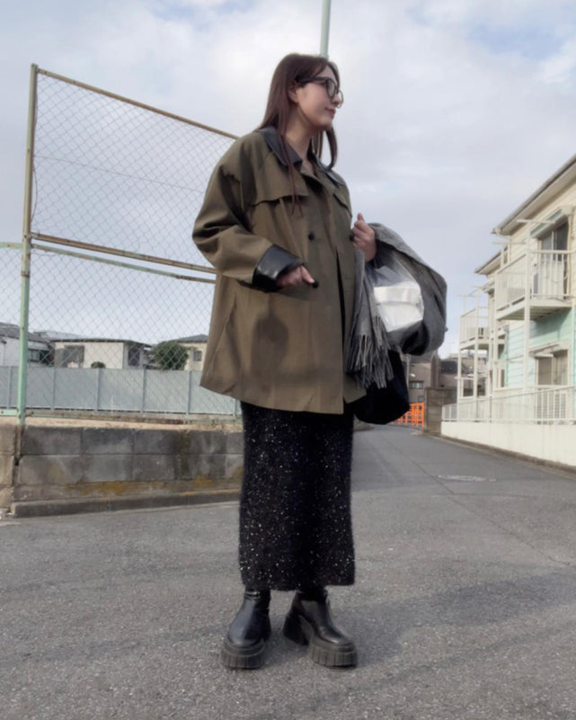 ダブルブレストコート