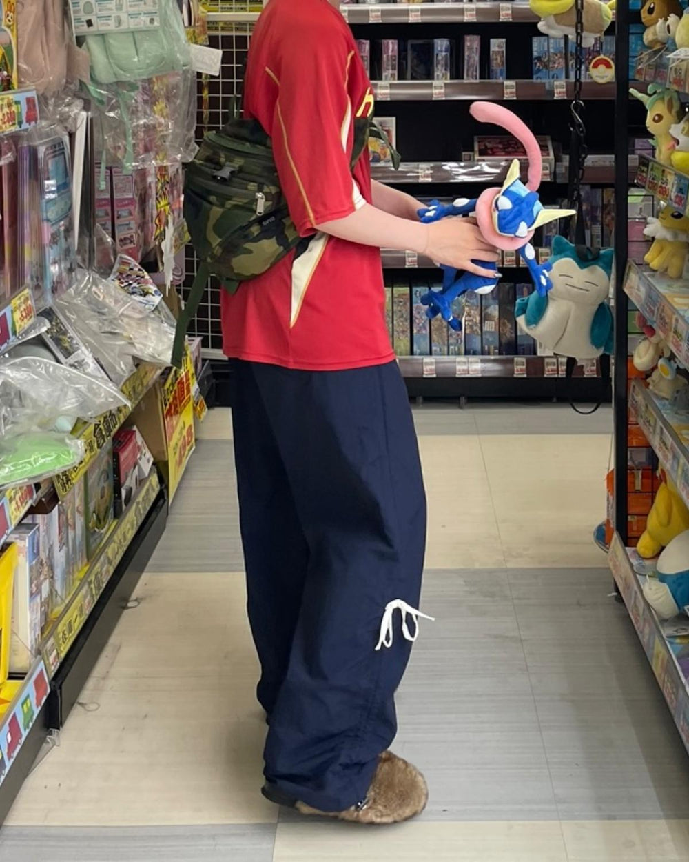 サイドリボンロングパンツ