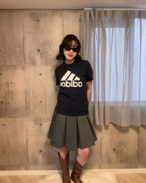 レイヤードデザインミドルスカート