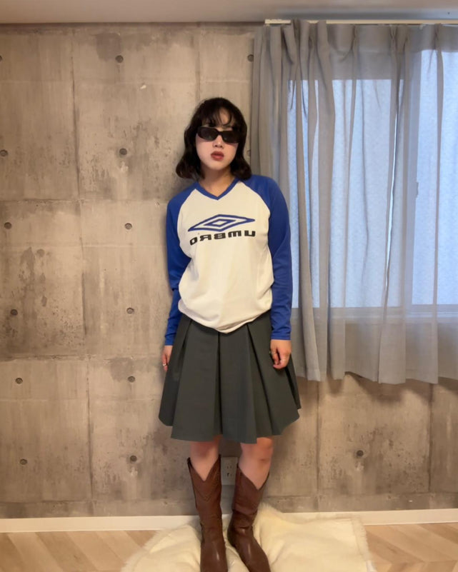 レイヤードデザインミドルスカート