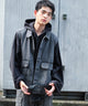 デニムブラック モデル：180cm L着用