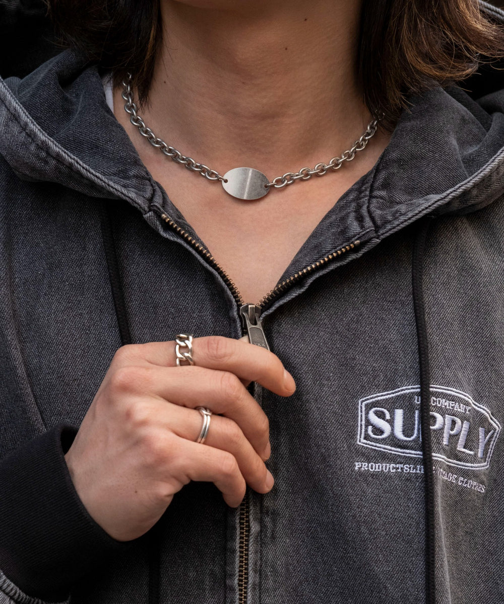 デニムフードブルゾン