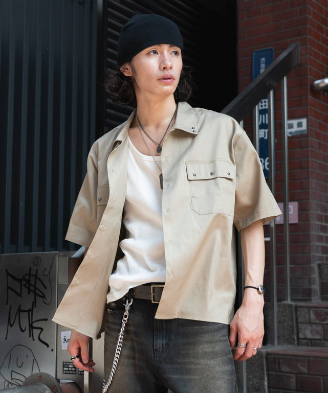 ベージュ モデル：182cm L着用