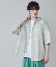 アムンゼン総柄BIGシャツ/柄9 モデル：180cm L着用