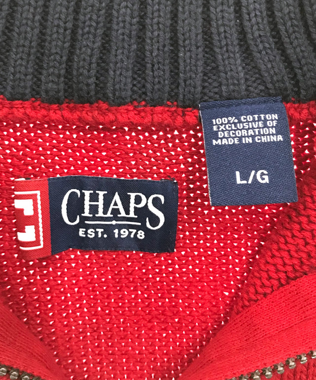 CHAPS ハーフZIPニット