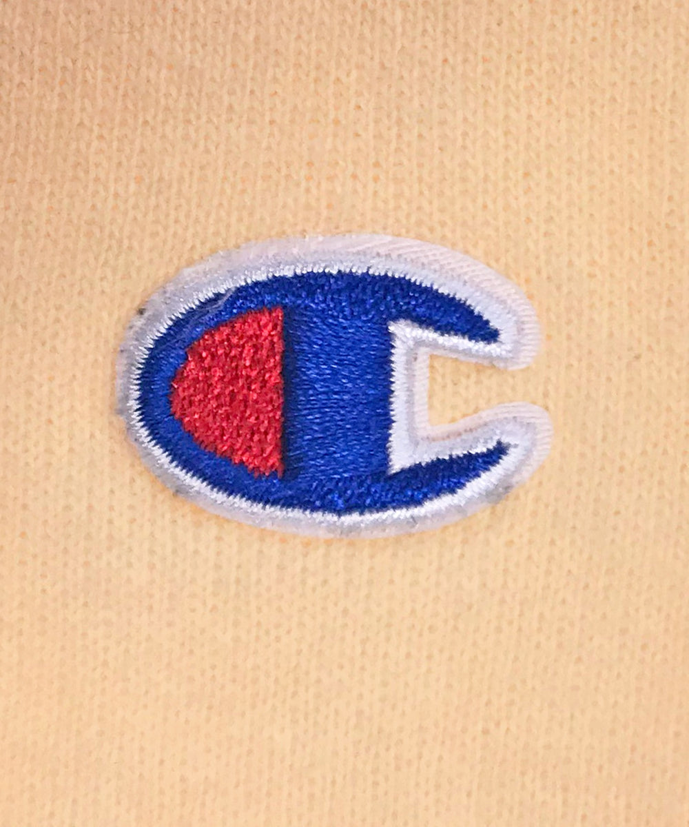 Champion リバース パーカー ワンポイントロゴ 刺繍