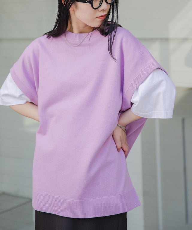 Lパープル　モデル：156cm L着用