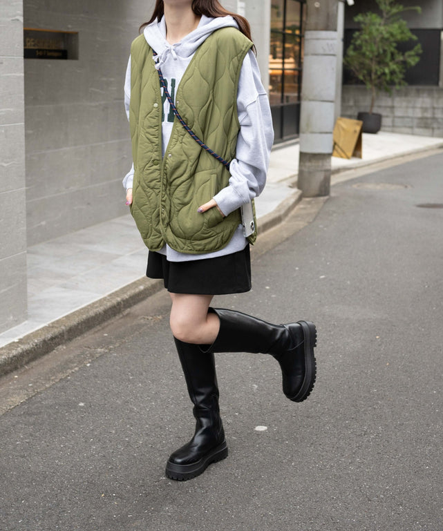 カーキ モデル：163cm F着用
