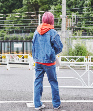 デニム中濃色 モデル：170cm M着用